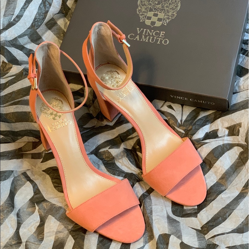 Vince Camuto Corlina Ankle Strap Suede Sandals 👡